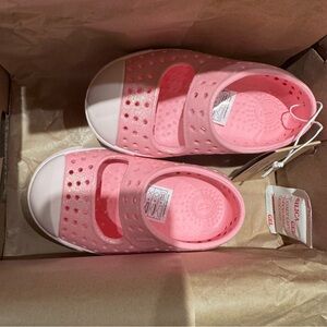 BNIB Native Shoes baby toddler Jefferson Juniper Bling Child in Princess Bling